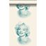 papel pintado Marilyn Monroe blanco y turquesa