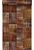papel pintado patchwork kilim marrón herrumbre