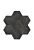 paneles eco-cuero autoadhesivos  hexágono gris carbón