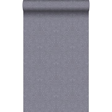 papel pintado adorno morado y gris