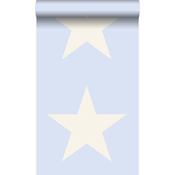 papel pintado estrella azul claro