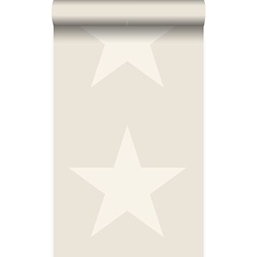 papel pintado estrella beige