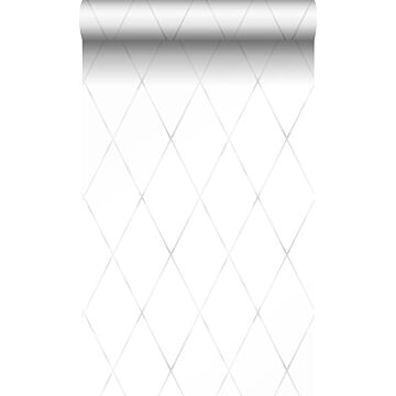 papel pintado rombo diamante con gradiente delicada gris claro cálido