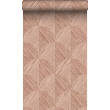 papel pintado con textura eco diseño 3D rosa terracota